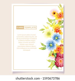 Romantic wedding invitation card suite. Wedding, marriage, bridal, birthday, Valentine's day.