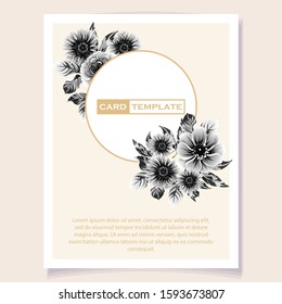 Romantic wedding invitation card suite. Wedding, marriage, bridal, birthday, Valentine's day.
