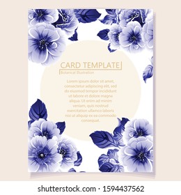 Romantic wedding invitation card suite. Wedding, marriage, bridal, birthday, Valentine's day.