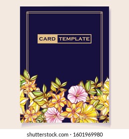Romantic wedding invitation card suite. Wedding, marriage, bridal, birthday, Valentine's day.