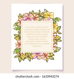 Romantic wedding invitation card suite. Wedding, marriage, bridal, birthday, Valentine's day.