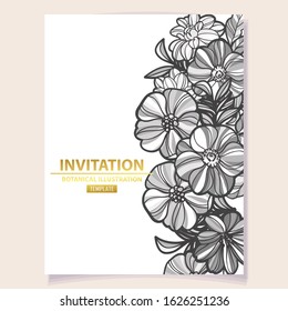 Romantic wedding invitation card suite. Wedding, marriage, bridal, birthday, Valentine's day.