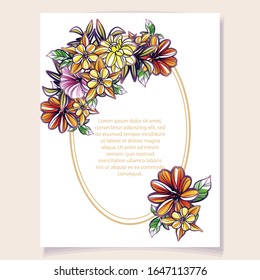 Romantic wedding invitation card suite. Wedding, marriage, bridal, birthday, Valentine's day.