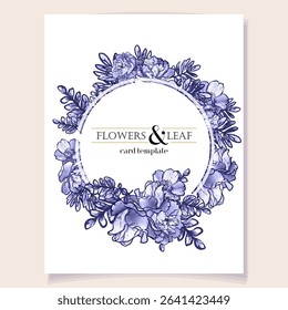 Romantic wedding invitation card suite. Wedding, marriage, bridal, birthday, Valentine's day.