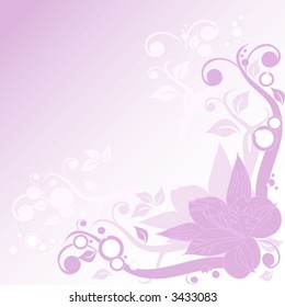 Romantic wedding ornament, vector