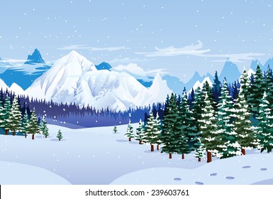 Snow Covered Mountains Drawings High Res Stock Images Shutterstock