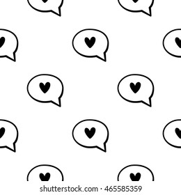 Romantice seamless pattern