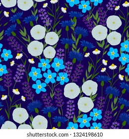 Romanticism and magic of wild flowers