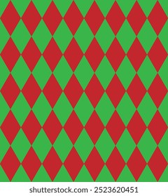 romb, rombus, diamond-shaped  red green pattern, circus, new year