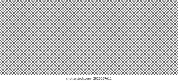 Rombe vector pattern. Vector geometric pattern.  Black geometric pattern. Clean geometric vector backdrop featuring a dense diagonal grid lattice on a white canvas