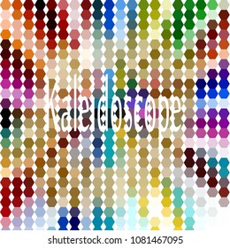 Rombovuyu background, lines, color, rainbow , blue, yellow, red. Kaleidoscope.