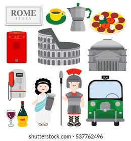 ROME
Rome, the city with historical icon, is illustrated through architecture, people, food and public objects to show how lovely the city is.