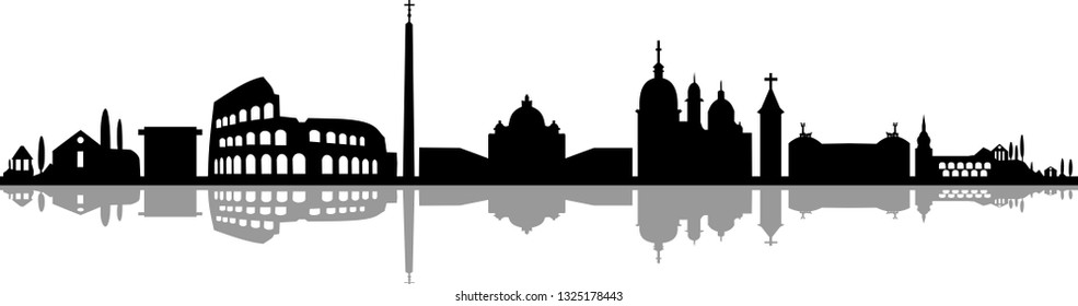 Rome City Skyline