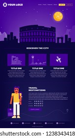 Rome City Webpage Design Template