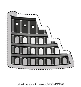 rome coliseum isolated icon