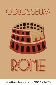 Rome colosseum poster