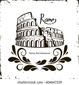 Illustrazioni Immagini E Grafica Vettoriale Stock A Tema Siluette Colosseo Shutterstock