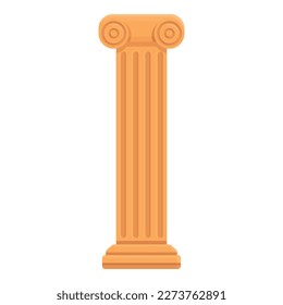 Rome column icon cartoon vector. Ancient history. Shape antic