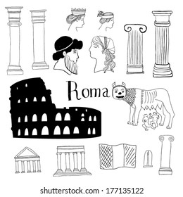 Rome doodles