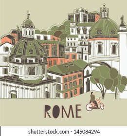 Rome greeting card design