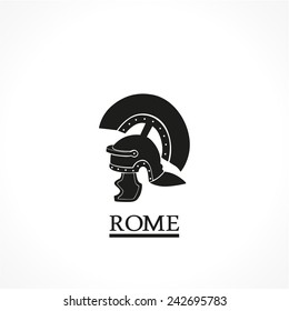Rome helmet-vector icon