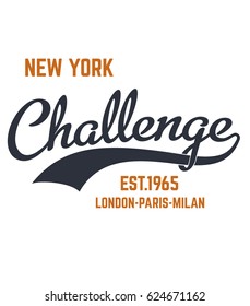 Rome, New York, Paris, London Slogan typography for T-shirt graphics, poster, print, postcard and other uses.