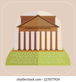 Rome Pantheon icon