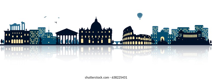 Rome skyline (italy)