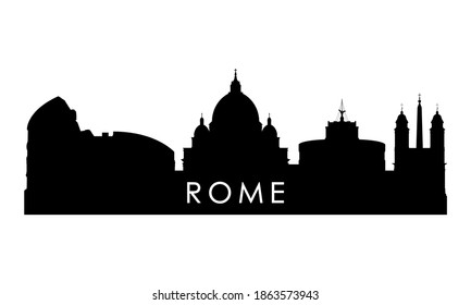 438 Black rome silhouette skyline vector Images, Stock Photos & Vectors ...