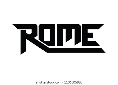 Rome typography design vector, for t-shirt, poster and other uses