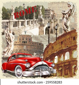 Rome vintage poster.