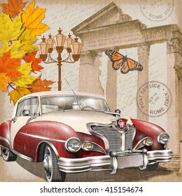 Rome vintage poster.