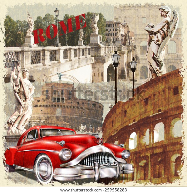 Rome vintage
poster.