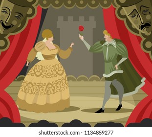 romeo and juliet with a flower