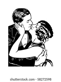 Romeo And Juliet - Retro Clip Art