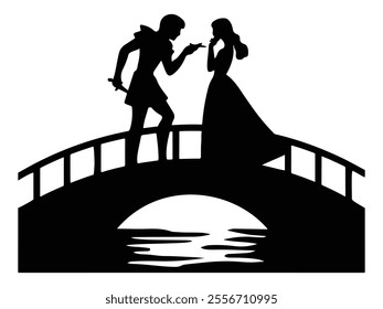 Romeo and Juliet Vector Couple Art