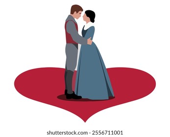 Romeo and Juliet Vector Couple Art