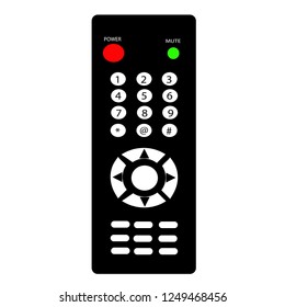A romote control is on the white background.
