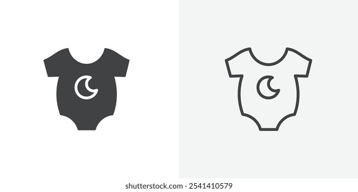 Romper icon flat and simple set design