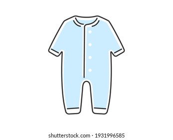 Romper illustration of baby clothes.