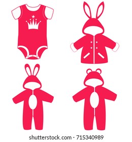 Romper suit. Rompers with ears. 