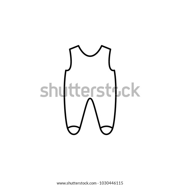 rompers icon. Element of clothes\
icon. Premium quality graphic design. Signs,  symbols collection\
icon for websites, web design, mobile app on white\
background