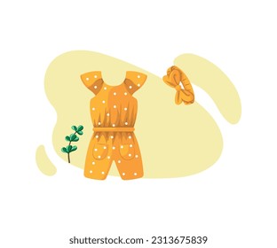 Rompers. Vector illustration isolated on white background