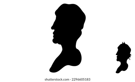 Romulus Augustulus silhouette, high quality vector