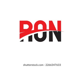 RON Letter Initial Logo Design Vector Illustration