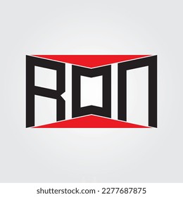 RON LOGO , RON LETTER LOGO, RON LETTER LOGO, ABSTRACT LOGO, MINIMAL , BRAND,  NEW