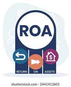 RONA Return On Net Assets acronym. business concept background. vector illustration concept with keywords and icons. lettering illustration with icons for web banner.
