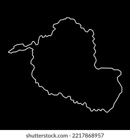 Rondonia Map, Bundesstaat Brasilien. Vektorgrafik.