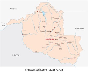 rondonia state map