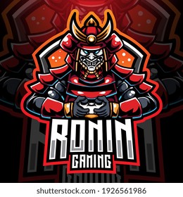 Ronin gaming esport mascot logo design